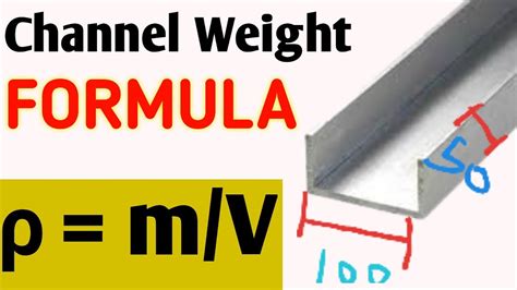 ms channel weight formula